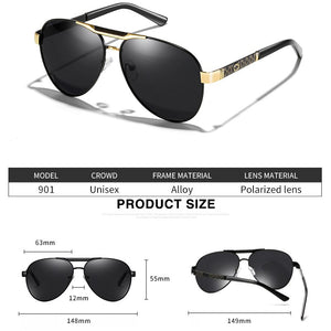 Gafas De Sol, lunettes polarisées 2020 | Pour la conduite en plein air, lunettes De soleil à monture métallique