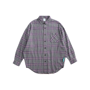 INFLATION Harajuku Plaid Shirt Men рубашка 2020 Autumn Loose Casual Long Sleeve Shirt Men Cotton Hip Hop Checked Shirt Male2080W