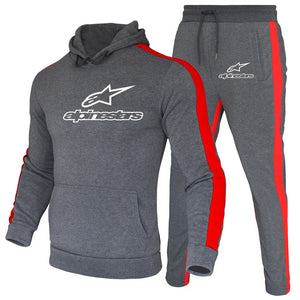 Alpinestars Men Hoodies Set Fashion 2020 Autumn Brand Casual Tracksuit Mens Set Sports Two Piece Patchwork Hoodie Pant Male Suit