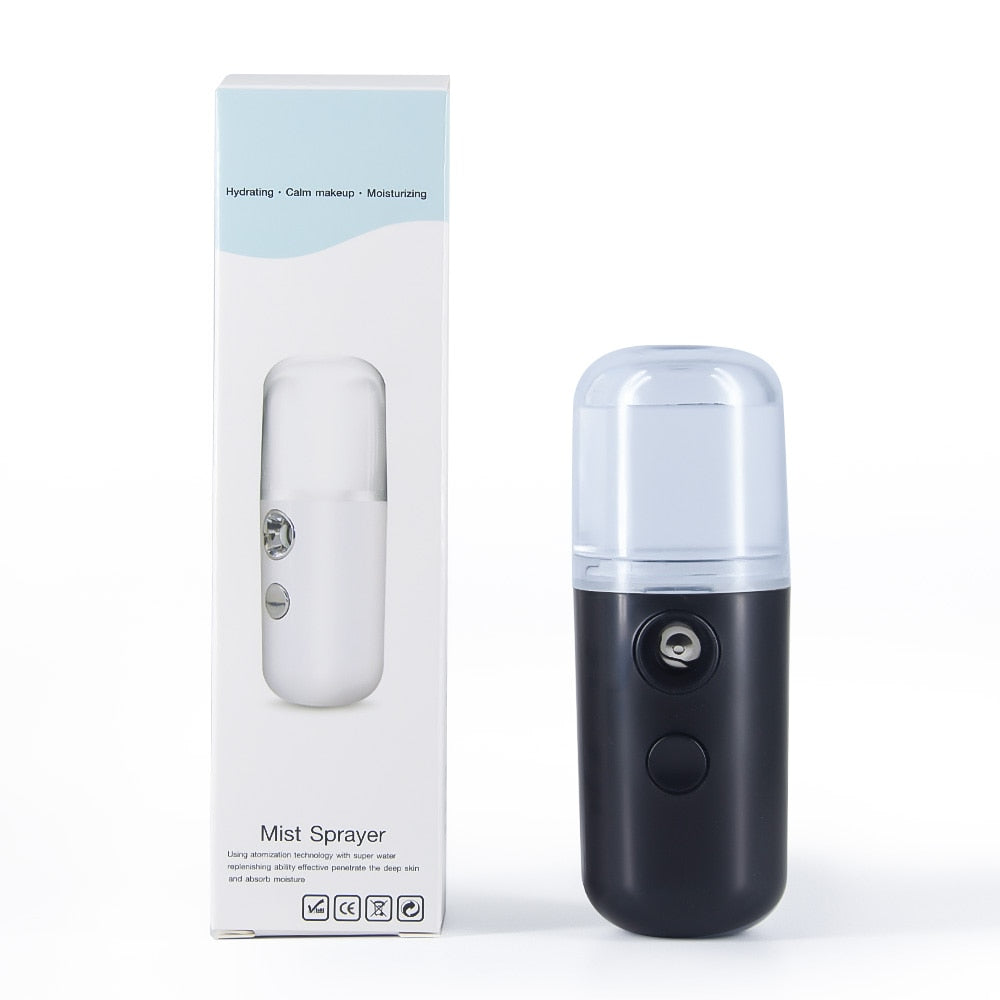 30ML Mini Nano Facial Sprayer USB Nebulizer Face Steamer Humidifier Hydrating Anti-aging Wrinkle Women Beauty Skin Care Tools