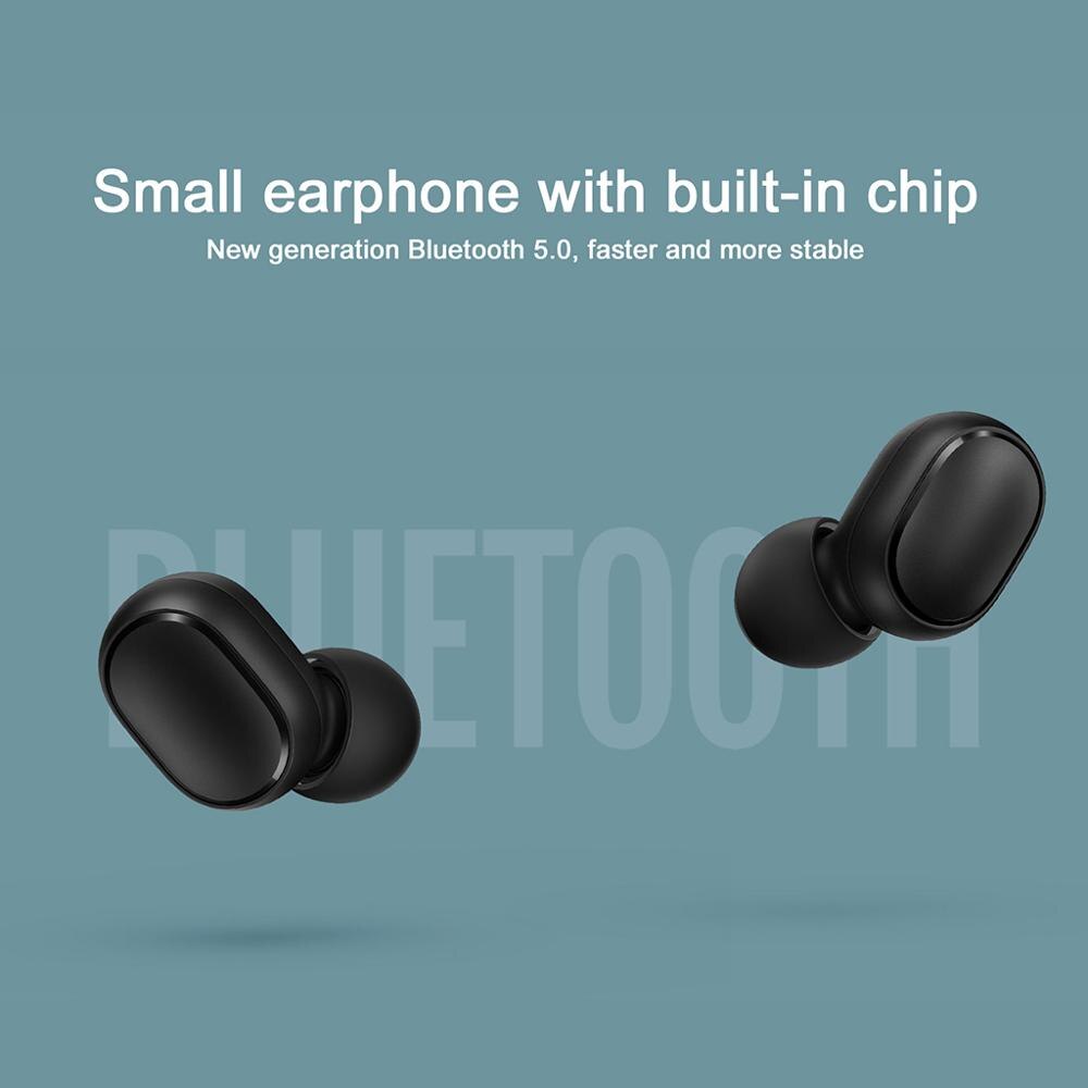 Original Xiaomi Redmi Airdots TWS Xiaomi sans fil écouteur stéréo basse BT 5.0 réduction de bruit robinet contrôle écouteurs AI contrôle