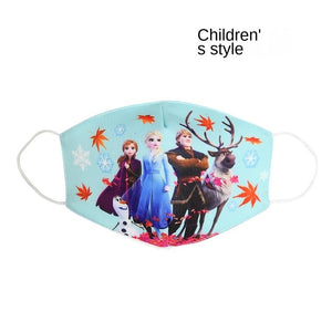 Disney congelé dessin animé bouche masque Anti poussière masque visage princesse Anna Elsa cotons masques pour enfants enfants réutilisables