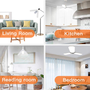 Led Bulb E27 30/45/60W Led Lamp Ceiling Fan Lampada Led Light 220V Foldable Fan Blade Angle Adjustable for Home Garage Lighting
