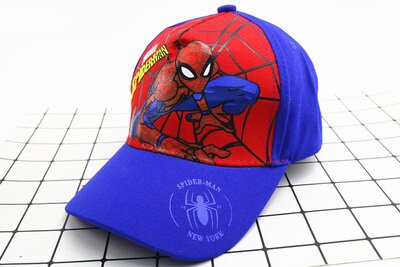 Anime Disney Marvel Frozen Mickey Mouse Kids Hat Boy Girl Travel Caps Spiderman Mickey Minnie Baby Caps Figure Gift Toys 2-8Y