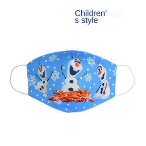 Disney congelé dessin animé bouche masque Anti poussière masque visage princesse Anna Elsa cotons masques pour enfants enfants réutilisables