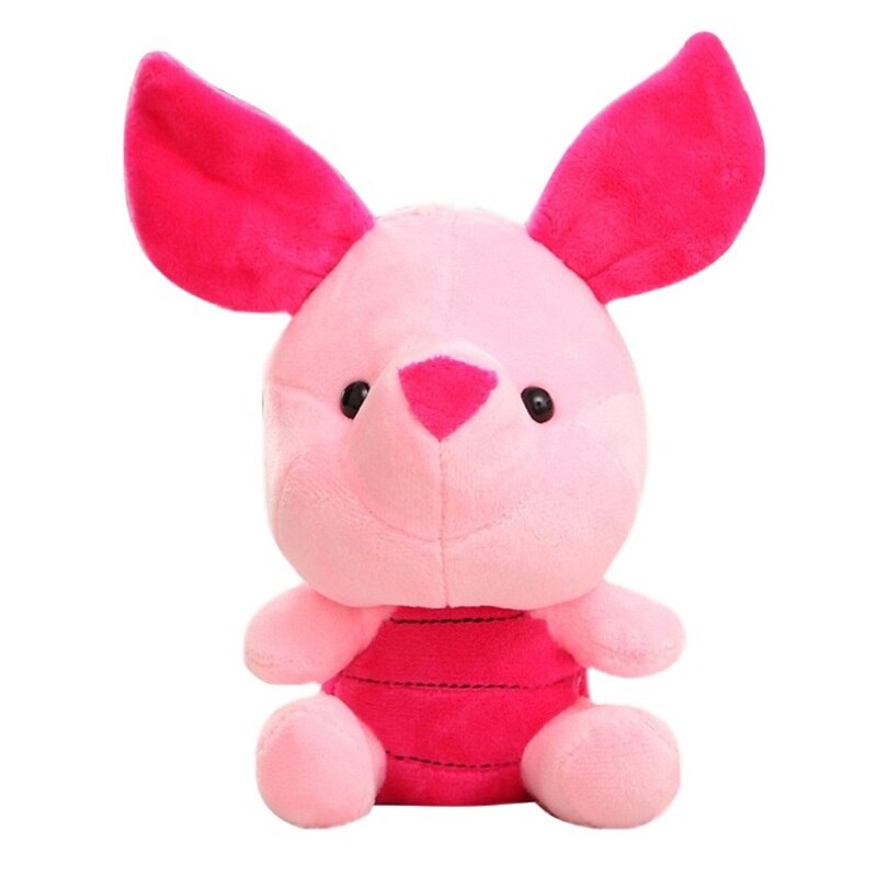 Disney 12-18cm Winnie the Pooh Bear Anime Cute Cartoon Plush Dolls Toys Keychain Pendant Kids Birthday Gift