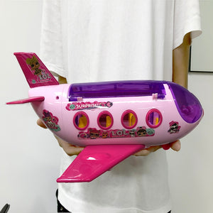 LOL Surprise Original House Dolls Airplane Toys Anime Figures Plane Model Collection DIY toy girl Birthday Gifts