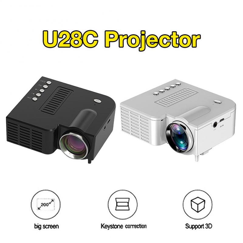 Mini Portable famille LED Micro téléphone Portable vidéoprojecteur Home cinéma + 16:9 Polyester Spandex doux projecteur film écran