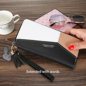 Long Women's Wallet Purses Tassel Coin Purse Card Holder