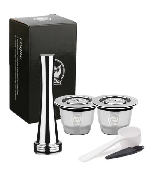 iCafilas For Nespresso Reutilisable Refillable Capsule Crema Espresso Reusable New Refillable For Nespresso