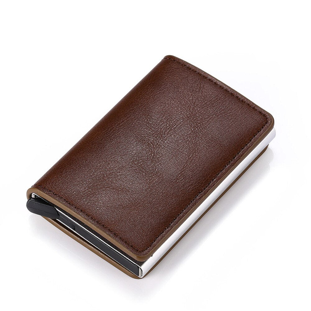 Aluminum Metal Credit Business Mini Card Wallet 2020 Dropshipping Man Women Smart Wallet Business Card Holder Hasp Rfid Wallet