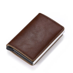 Aluminum Metal Credit Business Mini Card Wallet 2020 Dropshipping Man Women Smart Wallet Business Card Holder Hasp Rfid Wallet