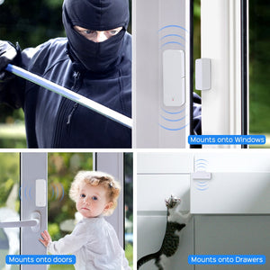 AVATTO Tuya WiFi Door Sensor, Smart Door Open/Closed Detectors, Smartlife APP Wifi Window Sensor Work with Alexa,Google Home