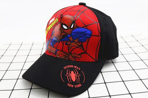 Anime Disney Marvel Frozen Mickey Mouse Kids Hat Boy Girl Travel Caps Spiderman Mickey Minnie Baby Caps Figure Gift Toys 2-8Y