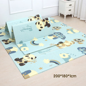 Hipac 200*180cm Baby Play Mat Xpe Foldable With Bag Educational Children's Carpet Kids Rug Activitys Games Toys for Fence Track