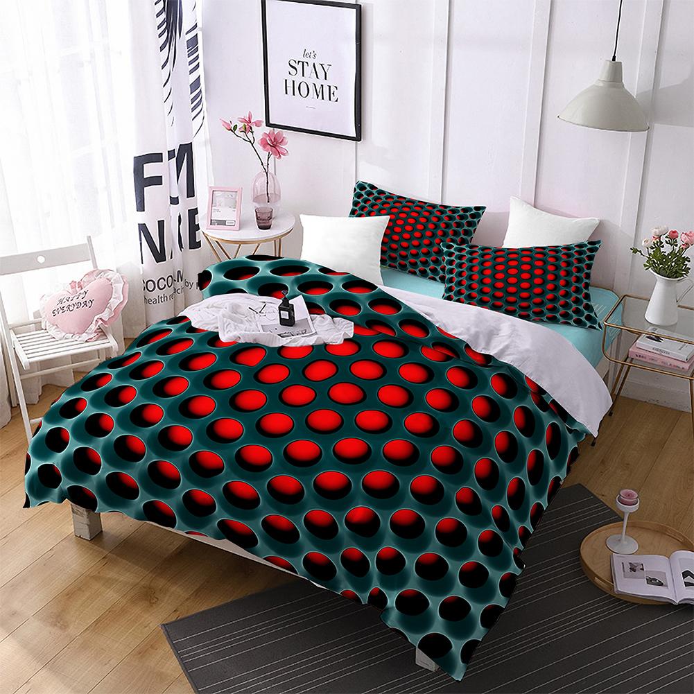 Duvet Cover With Optional Pillowcase Set 3D Novelty Big Hole Patterned Duvet Cover For Single Twin Full Queen King Size