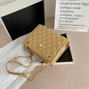 Lingge chain bag fashion female bag lady shopping bag casual shoulder bag new female bag messenger bag mobile phone bag