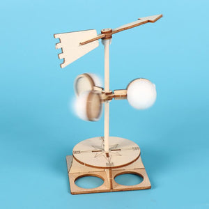Étudiants bricolage girouette modèle Kit en bois enfants enfants Science Direction vitesse expérience technologie école jouets éducatifs