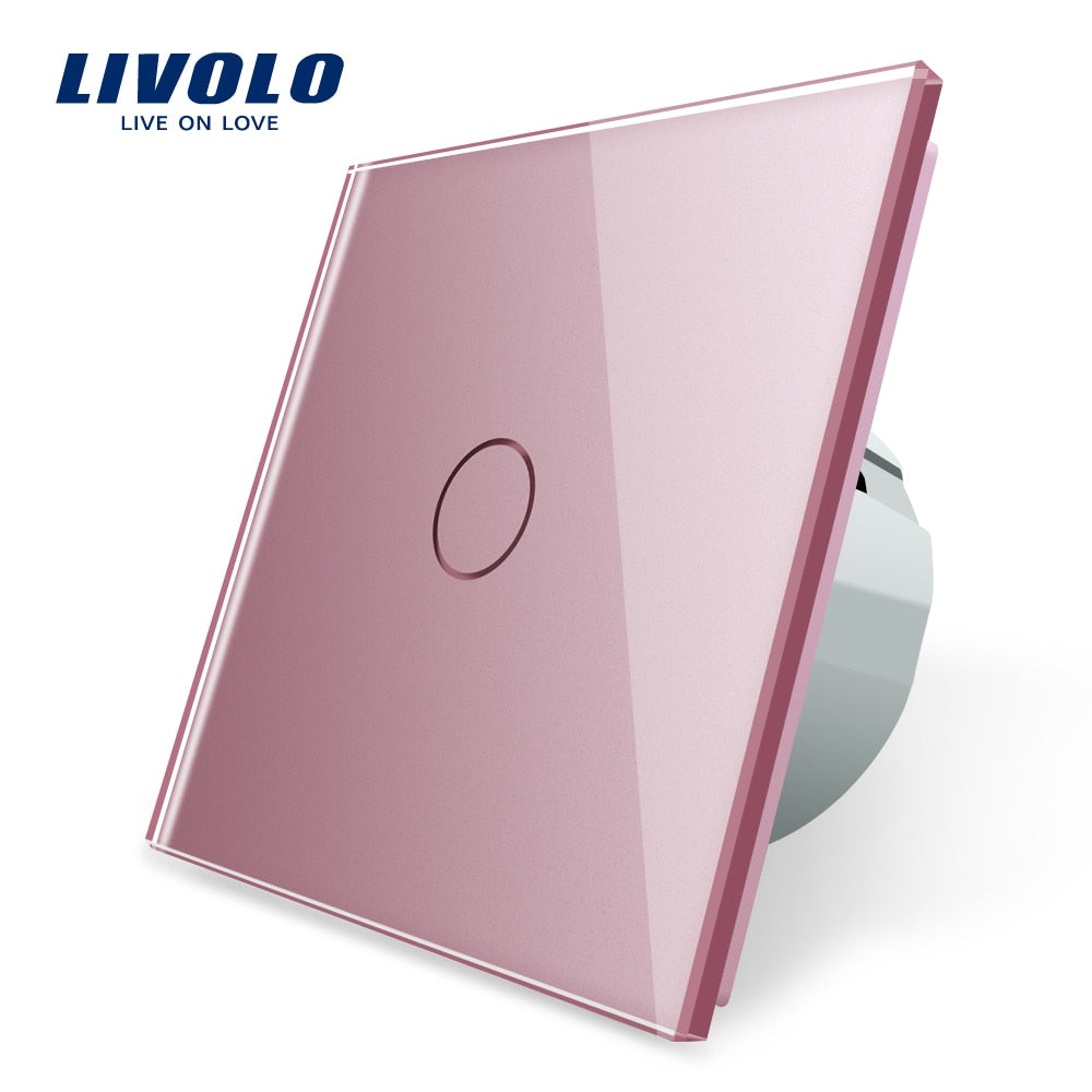 LIVOLO - Interrupteur tactile commutateur de lumière avec affichage LED, 1 Gang, 1 voie