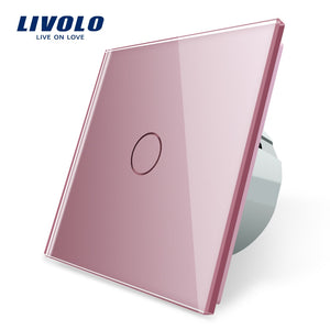 LIVOLO - Interrupteur tactile commutateur de lumière avec affichage LED, 1 Gang, 1 voie