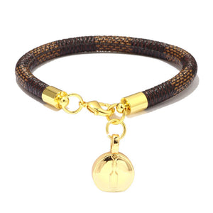 Women Charm Bracelet High Quality Leather Bag Gold Love Pendant Female Bracelet Brand Bracelets For Women Best Gift