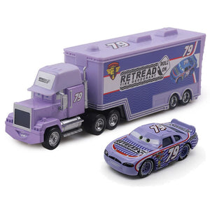 Disney Pixar Cars 2 3 Toys Lightning McQueen Jackson Storm Mack Uncle Truck 1:55 Diecast Model Car Toy Children Christmas Gift
