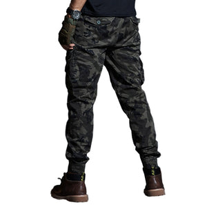 Haute qualité kaki pantalons décontractés hommes militaires tactiques Joggers Camouflage Cargo pantalon multi-poches mode noir armée pantalon