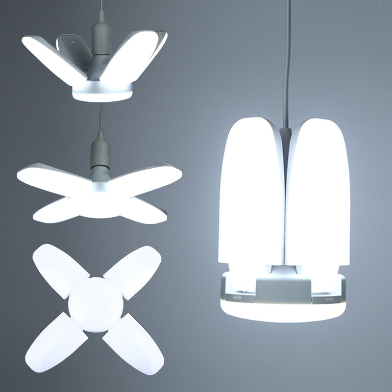 Led Bulb E27 30/45/60W Led Lamp Ceiling Fan Lampada Led Light 220V Foldable Fan Blade Angle Adjustable for Home Garage Lighting