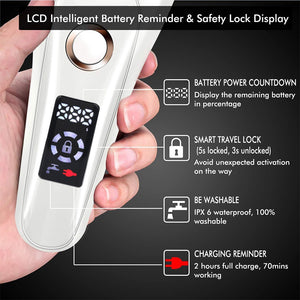Electric Razor Painless Lady Shaver For Women Bikini Trimmer For Whole Body Waterproof USB Charging LCD Display Wet & Dry Using