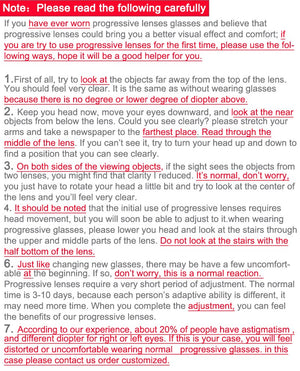Progressive Glasses Multifocal Reading Eyeglasses Near Far Sight Diopter Eyewear Women Men Reader Hyperopia Presbyopia Glasses