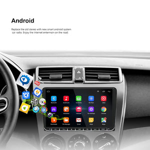 Podofo Android 8.1 Car Radio Stereo 9'' Multimedia Player Autoradio Mirror Link for VW Passat Golf MK5 MK6 Jetta Touran Seat