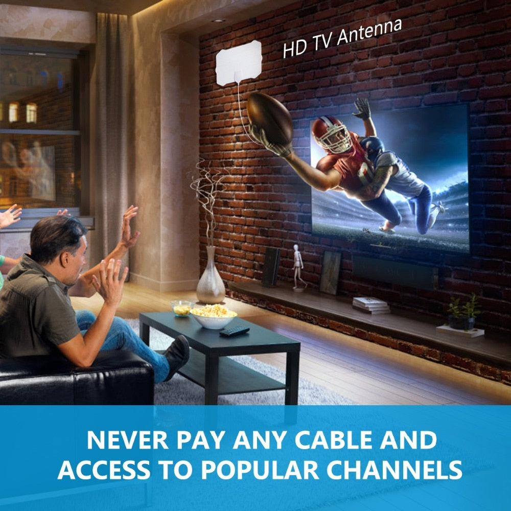 Digital HDTV antenna TV 900 Miles Radius Amplifier