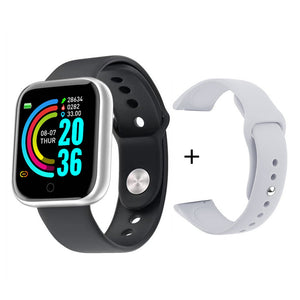Y68 Sports Smart Watch Life Waterproof Watch Blood Pressure Heart Rate Monitor Soft Silicone 1.3 Inch Smart Bracelet Smartwatch