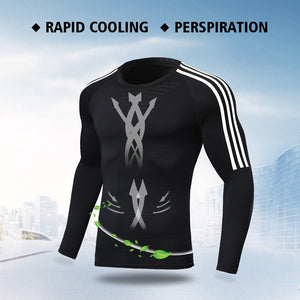 Men Quick-drying Compression Training Tracksuit Warm Gym Sport Suit Jogging For Homme Man Running Tight Fitness Workout Clothes