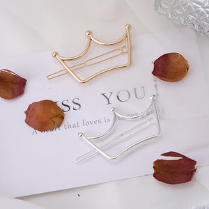 Fashion Woman Hair Accessories Triangle Hair Clip Pin Metal Geometric Alloy Hairband Moon Circle Hairgrip Barrette Girls Holder