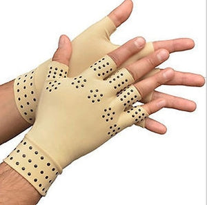 VIP2 1 Pair Magnetic Therapy Fingerless Gloves Arthritis Pain Relief Heal Joints Braces Supports Health Care Sport Safe Wrist
