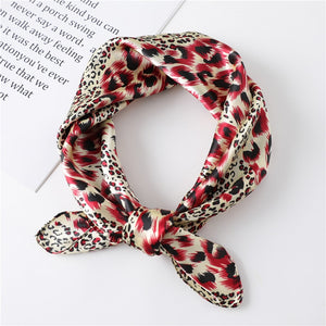 Women Square Silk Scarf Chiffon Satin Lady Hair Neck Foulard  Scarves Shawl Wrap Female Bandana Head Kerchief Hijab Headband