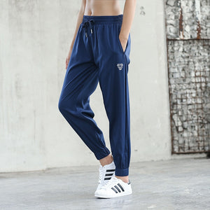 Sport femmes pantalon ample été séchage rapide respirant grande taille vêtements de Sport Yoga Fitness course pantalons d'entraînement filles pantalon de Sport