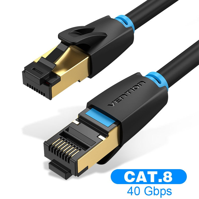 Vention Cat8 Ethernet Cable RJ45 SSTP Patch Cable 40Gbps RJ 45 Lan Cable for Computer Laptop Router Modem PC Cat7 Ethernet Cable