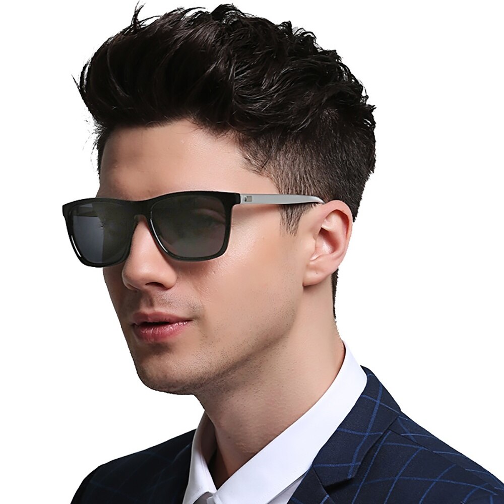 VIVIBEE-lunettes de soleil polarisées | Cadre photochromique, carré classique, caméléon Glaases de Transition, lunettes de soleil à changement de couleur pour hommes