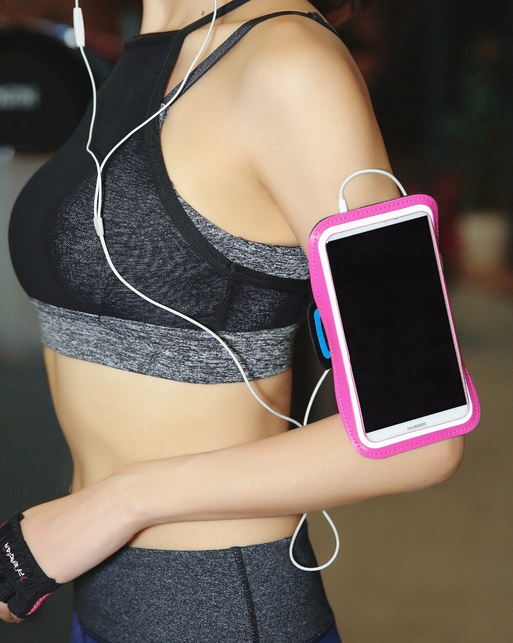 Sacs de course hommes femmes brassards écran tactile téléphone portable bras bande coque de téléphone accessoires de sport pour 4-5.7 pouces Smartphone
