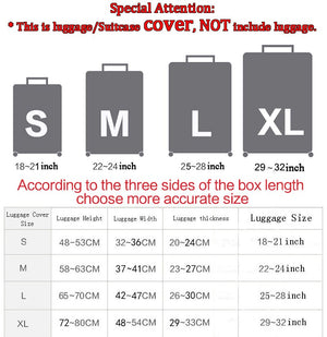 FORUDESIGNS Jack Skellington Brand Design Luggage Cover Protector Nightmare Before Christmas Print Travel Elastic Suitcase Cases