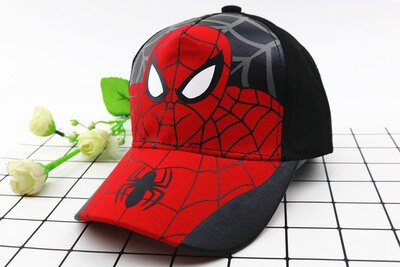 Anime Disney Marvel Frozen Mickey Mouse Kids Hat Boy Girl Travel Caps Spiderman Mickey Minnie Baby Caps Figure Gift Toys 2-8Y
