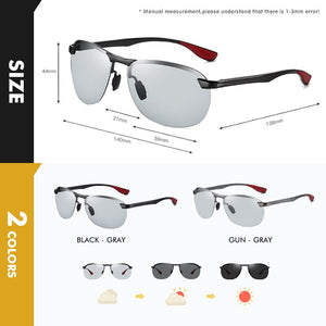 2020 Brand Photochromic Men Sunglasses Polarized Glasses Day Night Vision Driving Sun Glasses For Male Oculos De Sol Masculino