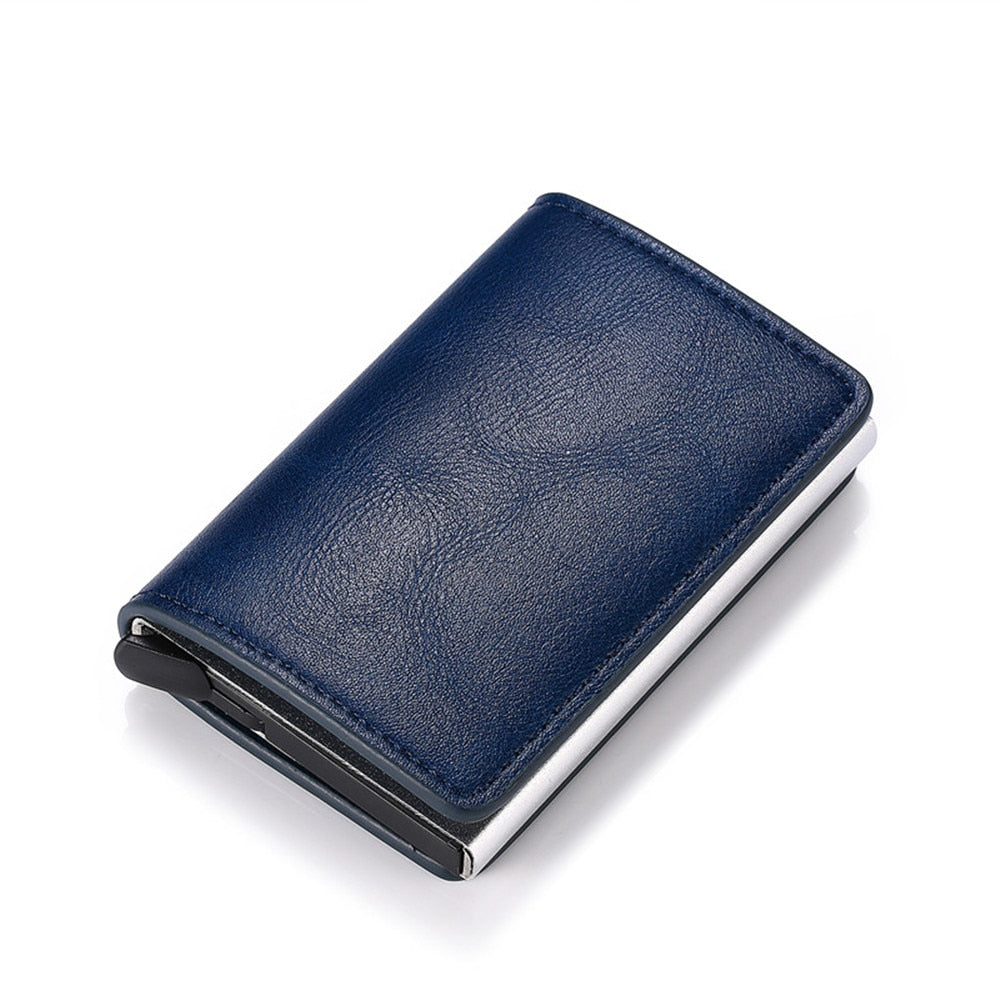 Aluminum Metal Credit Business Mini Card Wallet 2020 Dropshipping Man Women Smart Wallet Business Card Holder Hasp Rfid Wallet