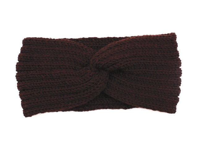 New Knitted Knot Cross Headband for Women Autumn Winter Girls Hair Accessories Headwear Elastic Hair Band Hair Accessories