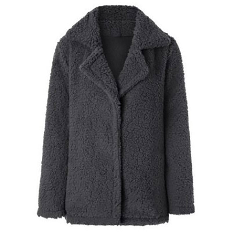 2020 Women Faux Fur Coat Warm Soft Fur Outwear Plus Size Plush Overcoat Women's Jacket Casual Solid Winter Streetwear