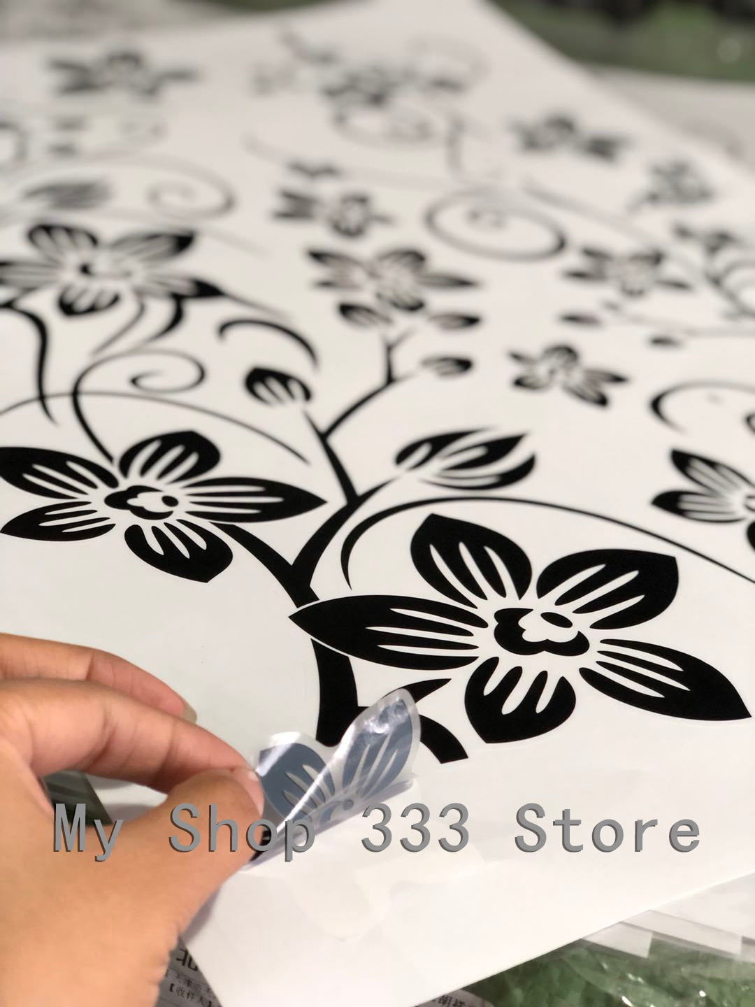 Décalcomettes murales d'art tendance | Autocollants muraux/Stickers muraux en fleurs romantiques de mode pour décoration de maison, papier peint 3D, livraison gratuite, diy bricolage