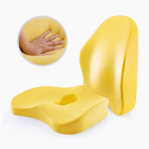Memory Foam Seat Cushion Orthopedic Pillow Coccyx Office Chair Cushion Support Waist Back Cushion Car Seat Hip massage Pad Sets
