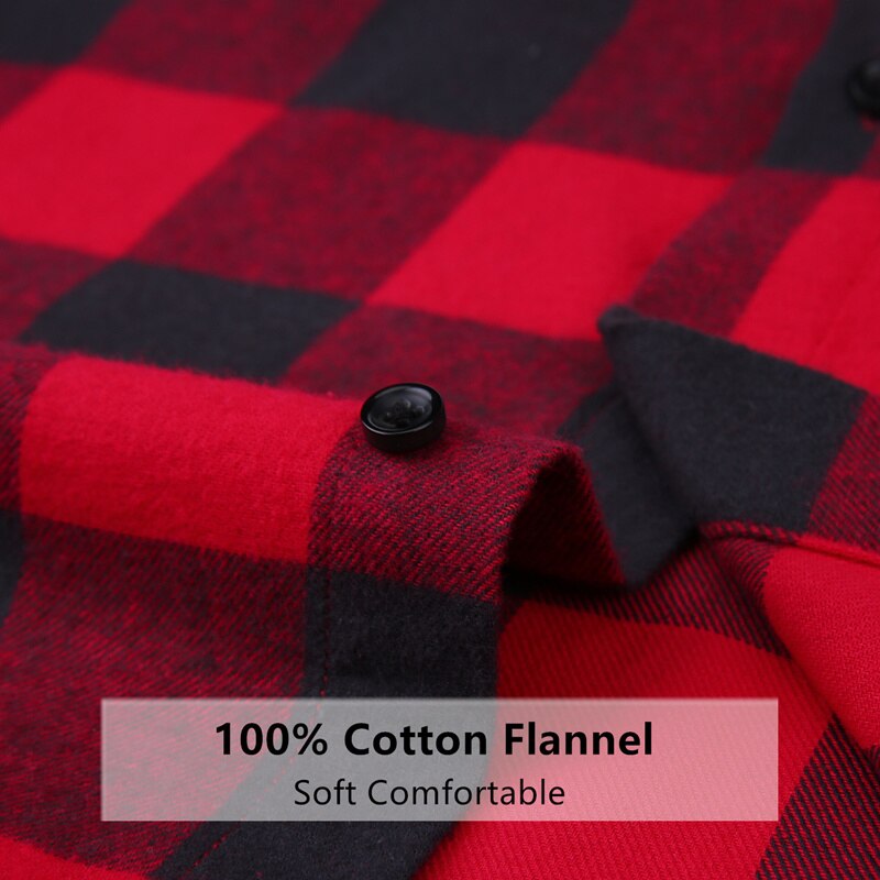 Men Flannel Plaid Shirt 100% Cotton 2020 Spring Autumn Casual Long Sleeve Shirt Soft Comfort Slim Fit Styles Brand Man Plus Size